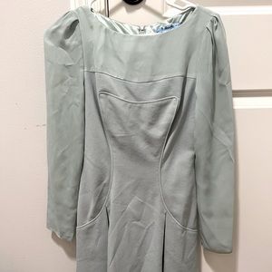 Mint green tea dress